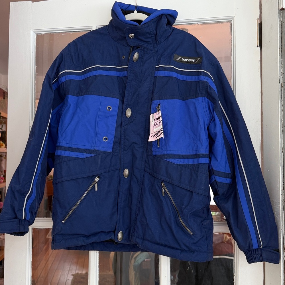 Vintage Descente Men’s Small Blue Ski Jacket